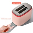 thumbnail image 3 of Beautiful 2 Slice Toaster with Touch-Activated Display, Rose and Tomato Red by Drew Barrymore, 3 of 7