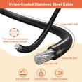 thumbnail image 5 of IMAGE 164FT String Light Hanging Kit String Light Suspension Kit with Nylon Coated and Stainless Steel 304 Wire Rope, Light Hanging Kit for Outdoors, 5 of 9