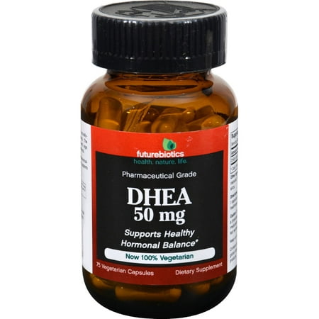 Futurebiotics DHEA - 50 mg - 75 Capsules végétarienne - (Paquet de 2)