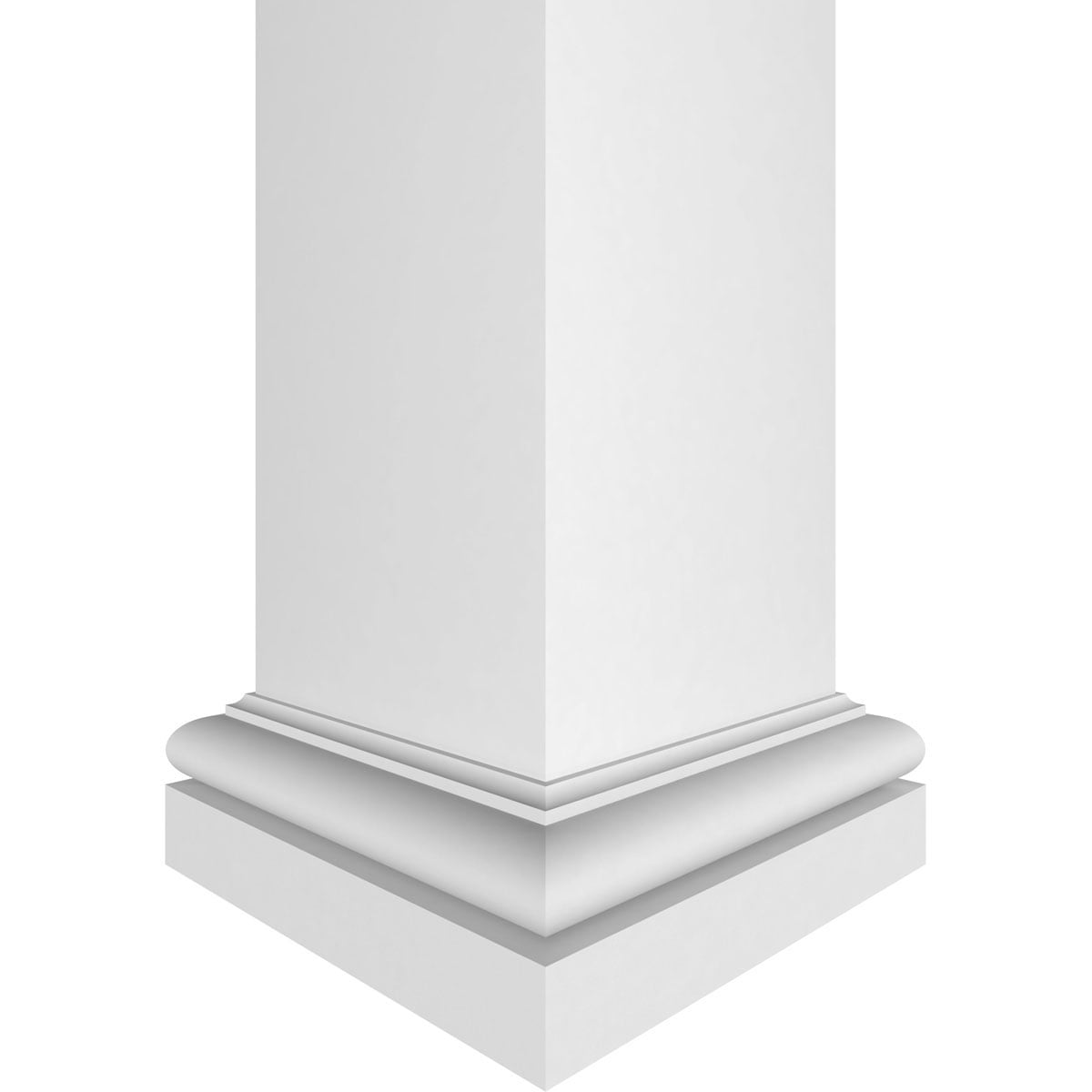 10"W x 05'H Craftsman Classic, Square Non-Tapered, Smooth Column, Tuscan Base, Tuscan Capital