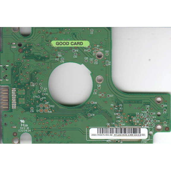 WD10TMVV-11A27S2, 2061-701675-401 AB, WD USB 2.5 PCB