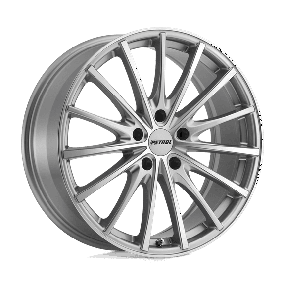 Petrol P3A 19X8 5X108 40Et 72.1Cb Silver W/ Machined Cut Face Wheel