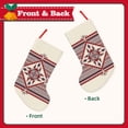 thumbnail image 2 of Lsque Fashion Tatreez Pattern 18 Inch Christmas Stockings, Festive Holiday Stocking for Christmas Decorations Holiday Decor, 2 of 8