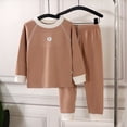 thumbnail image 5 of larppty Tencel Rayon Baby Pajama Sets, Snug Fit & Cool-Touch Pjs for Baby Girl Boy Toddler Kid, Ultra-Soft Sleeper Sleepwear(3-4 Years,Coffee), 5 of 7