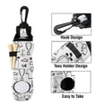 thumbnail image 4 of WIRESTER Neoprene Golf Ball Bag Golf Tees Holder Carrying Storage Case Pouch with Swivel Waist Belt Clip - Golf Sports Doodle Style, 4 of 7