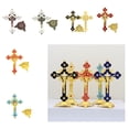 thumbnail image 2 of Apooke Beautiful Metal Crucifix Model Small Statue with Base Perfect for Home Catholic Decor, Fine Craftsmanship Table Decors, 2 of 20