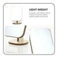 thumbnail image 4 of FRCOLOR Makeup Mirror 1Pc Natural Wood Color Round Makeup Mirror For Women With Rotatable Function Ideal For Tabletop Bathroom Desk Bedroom Countertop Dressing Table,7.09"X5.12"X5.12", 4 of 4