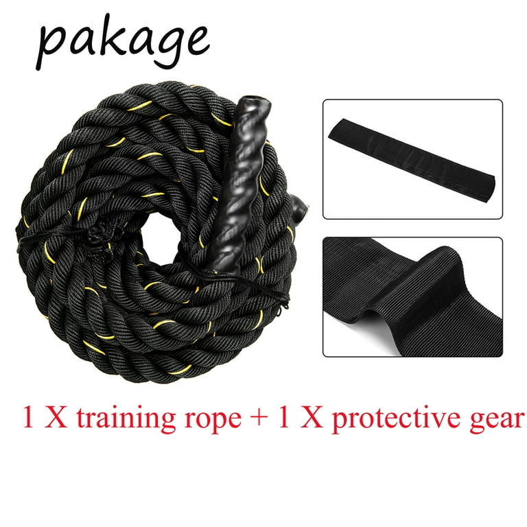 Basics Exercise Rope,Battling Rope, Combat Rope, Fitness Rope, Training Rope, Undulation Rope for Fit Training, Home Gym & Fitness Exercises.