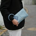 thumbnail image 4 of MKF Collection Vegan Leather Women's Clutch Bag, Trendy Pouch Purse Handbag by Mia K - Khaki, 4 of 7