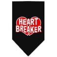 thumbnail image 4 of Heart Breaker Screen Print Bandana White Small, 4 of 10