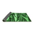 thumbnail image 2 of Ahgly Company Indoor Square Abstract Emerald Green Modern Area Rugs, 7' Square, 2 of 4