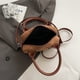 thumbnail image 4 of Bolso Hombro Ante para Mujer Boston Con Correa Ajustable Tipo Cartera El (marrón), 4 of 7