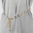 thumbnail image 2 of Unique Bargains 1 Pc Waist Chain Flower Design Adjustable Waist Cord for Women Gold Tone, 2 of 6