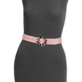 thumbnail image 3 of Steve Madden Imitation Pearl & Rhinestone Metallic Belt (Blush Multi, Large), 3 of 3