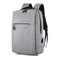 thumbnail image 2 of 16 Inch Slim Waterproof Laptop Backpack with USB Charging Port, Casual Daily Bag ,Gray, 2 of 9