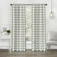 thumbnail image 4 of Modern Farmhouse 2 Pc Buffalo Check Plaid Curtains, Cozy and Elegance, 4 of 8