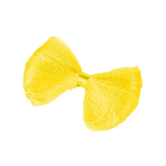 Cute Neon Yellow Rave Dance Party Club Hair Bow Tie Barrette Costume Accessory