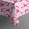 thumbnail image 4 of Pink Breast Cancer Rectangle Tablecloth 60"x102",Waterproof Polyester Rectangle Table Cloth, Wipeable Spillproof Polyester Tablecloth for Dining, Camping, Indoor and Outdoor, 4 of 6