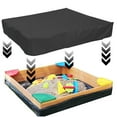 thumbnail image 3 of Oxford Cloth Square Sandpit Cover with Drawstring, Multifunctional Foldable Heavy Duty Square Sandbox Cover for Outdoor Garden, 3 of 7