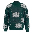 thumbnail image 1 of Womens Crew Neck Ugly Christmas Sweater Snowflake Xmas Pullover Jumper Tops, 1 of 5