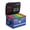Blue-1 Layer, variant on 2 Layer File Box With Lock  Portable Document Organizer Handle Fireproof For Home Office Legal Storage