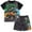 Black, variant on Monster Jam Megalodon Pajama Shirt and Shorts Sleep Set Tie Dye Toddler to Little Kid