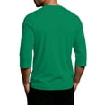 thumbnail image 4 of 3/4 Sleeve Shirt for Men Solid Color Crew Neck Baseball T-Shirts Casual Loose Fit Three Quarter Sleeve Tees Shirts Green L, 4 of 6