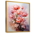 thumbnail image 2 of Designart "Monochromatic Tulips Set Against A Dramatic Sky I" Tulips Floater Framed Wall Art Living Room, 2 of 5