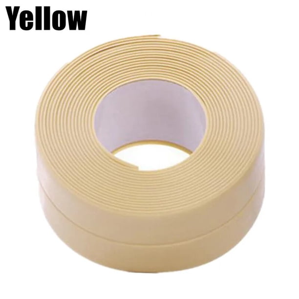 Tiras de sellado de PVC, cinta autoadhesiva impermeable a prueba de moho para esquina de pared de cocina, baño, ducha, lavabo, inodoro