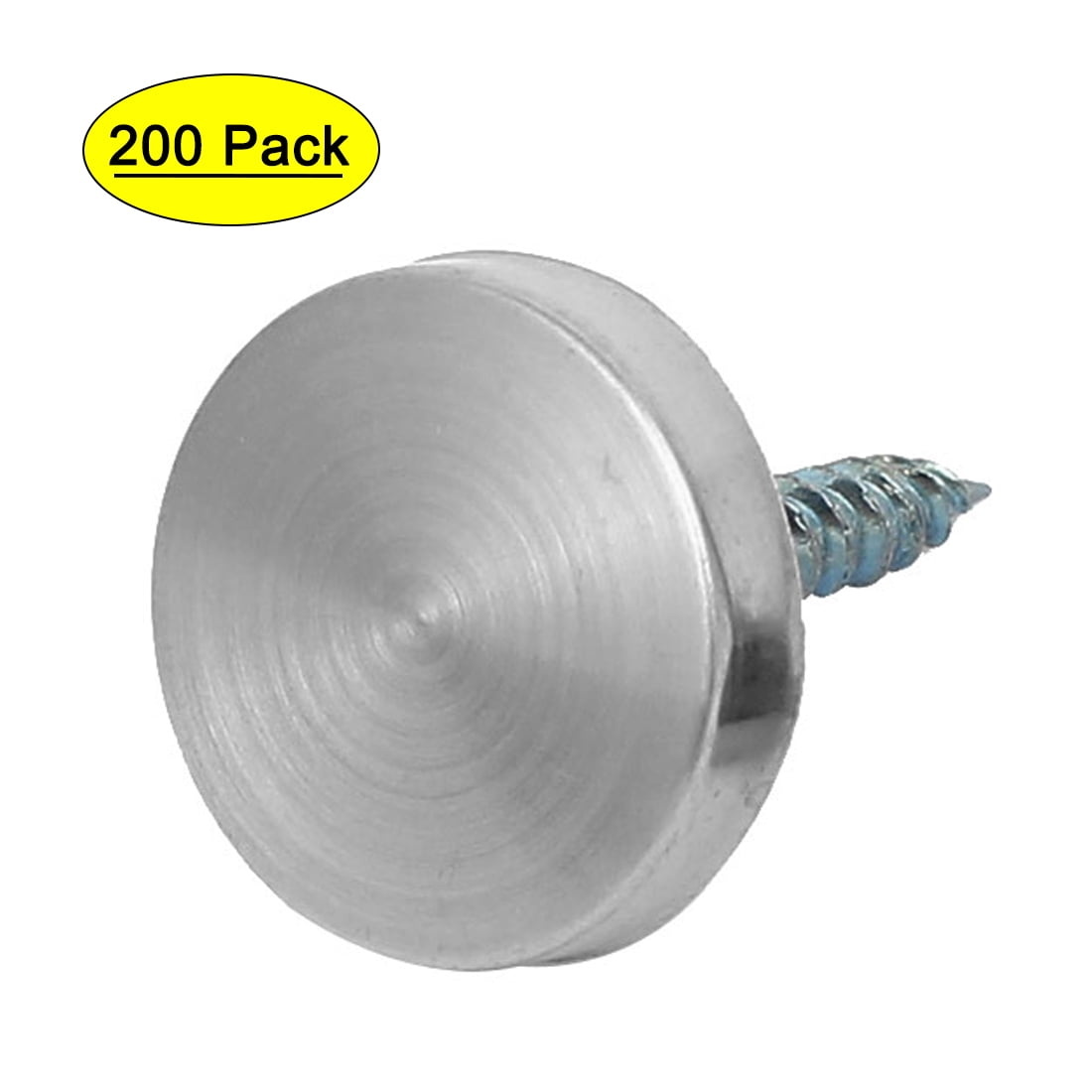 Uxcell 18mm Dia 304 Stainless Steel Cap Cover Nails Decorative Mirror