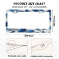 thumbnail image 2 of Aluminum License Plate Frame 2 Pack Car Exterior Accessory Car Tag Holder for Front Rear Plates Cars Decor Blue and White Butterfly, 2 of 7