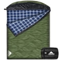 thumbnail image 1 of Saco de Dormir AGEMORE de Franela de Algodón Impermeable Doble para 2 Personas, 1 of 7