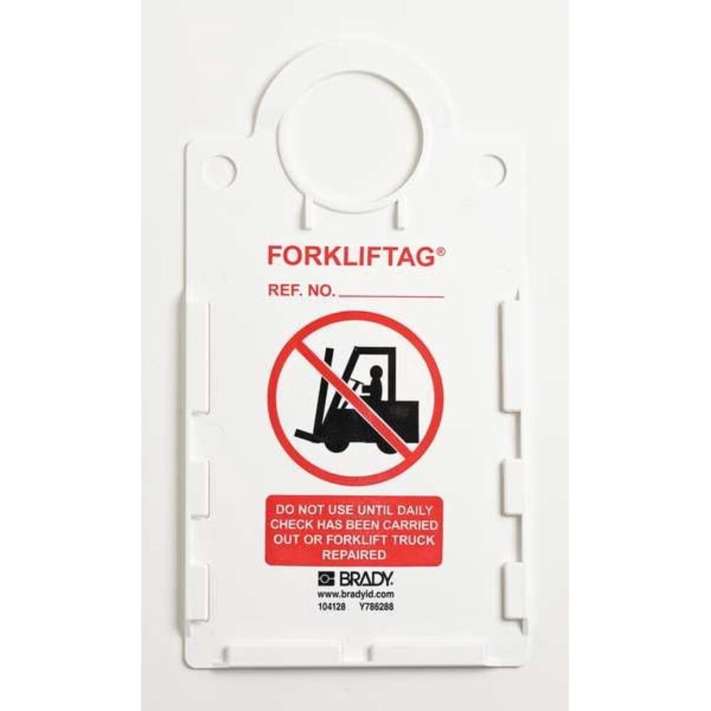 Brady Tag Holder,11 1/4in H,6in W,Plastic,PK10 FLT-ETSH9