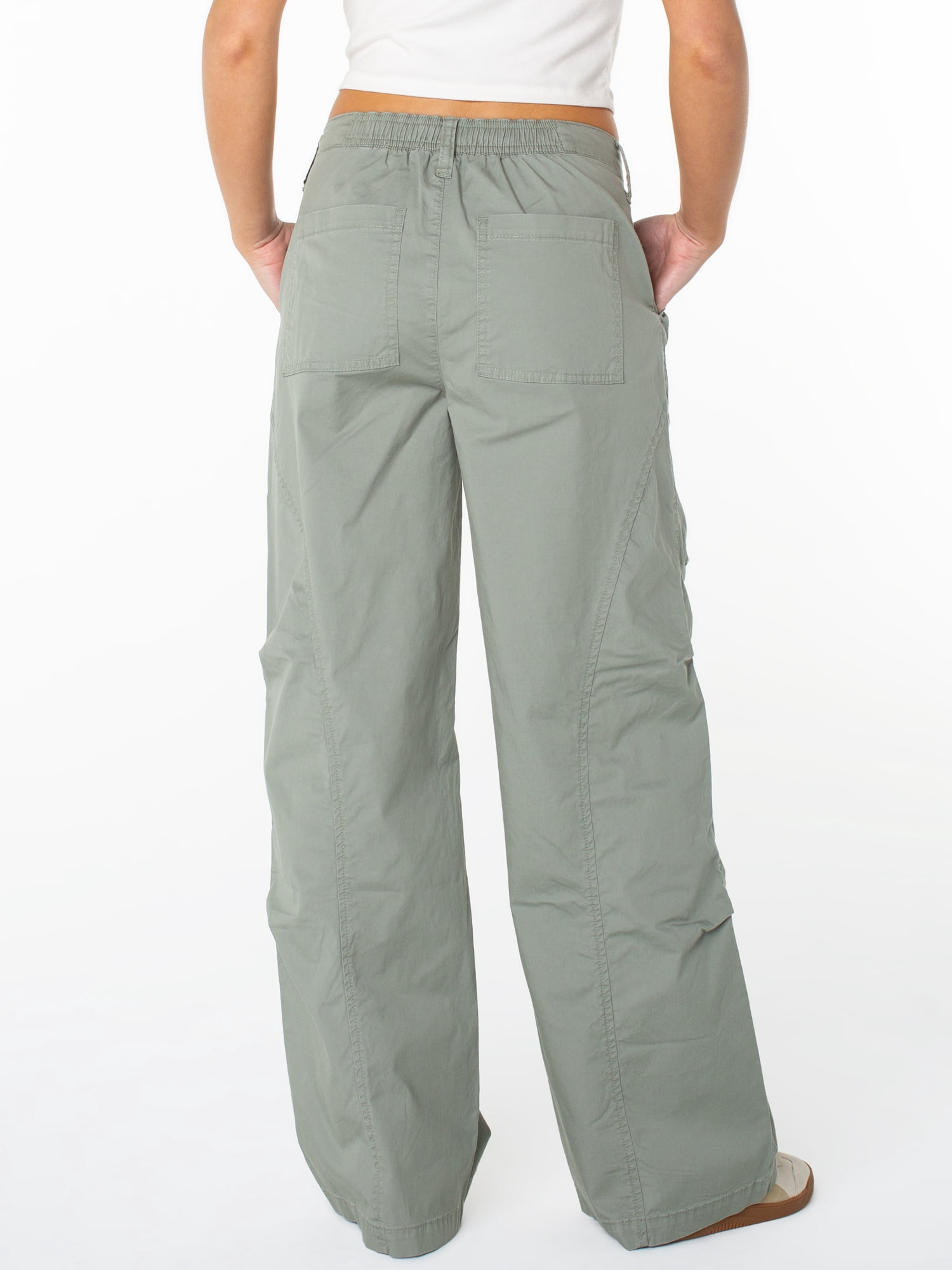Celebrity Pink Women's and Women's Plus Wide Leg Cargo Pants, Sizes XS-4X