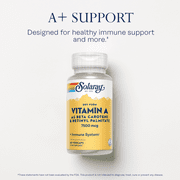 Solaray Dry Form Vitamin A 25,000 IU | Healthy Skin & Eyes, Antioxidant Activity & Immune System Function | 60 VegCaps
