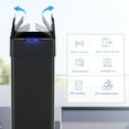 thumbnail image 6 of Arlopu 21.1gal./80L Motion Sensor Kitchen Trash Can Wings Open Lid Automatic Garbage Can with Brushed Stainless Steel, 6 of 7