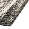 thumbnail image 5 of Unique Loom Outdoor Modern Collection Area Rug - Cartago (10' Square Charcoal/Ivory), 5 of 6