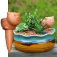 thumbnail image 4 of harmtty Water Seepage Device Creative Shape Labor-saving User-friendly Non-Fading Ceramics Home Garden Flower Plants Lazy Watering Drip Device Garden Supplies, 4 of 8