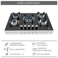 thumbnail image 3 of Combo Supra, parrilla de 5 quemadores y campana básica en color negro SUPRA Combo parrilla y campana Supra en color negro, 3 of 6