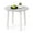 White, variant on Gymax 35'' Kitchen Table Round Dining Table w/ Marble-textured Veneer Tabletop Black