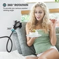 thumbnail image 3 of 1 pieza - Soporte para teléfono de cama - Negro - Giratorio 360° - Brazo de metal - Compatible universalmente - Para sofás, dormitorios y escritorios, 3 of 5