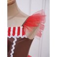 thumbnail image 7 of vastwit Kids Girls Christmas Gingerbread Costume Sleeveless Tutu Dress Leotard Xmas New Year Party Red 10, 7 of 7