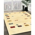 thumbnail image 3 of Ahgly Company Machine Washable Indoor Rectangle Contemporary Sun Yellow Area Rugs, 9' x 12', 3 of 7