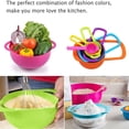 thumbnail image 4 of Dosaele Mixing Bowls Set with 10 Nesting Bowls Stackable Measuring Cups Sieve Strainer Colander ，Kitchen Colorful Nesting Mixing Rain Bowl Set for Salad Cooking Baking Prep, 4 of 6