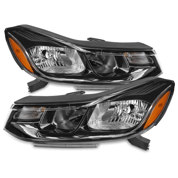 AKKON - For 2017 2018 2019 Chevy Trax LS/LT/Premier Factory Halogen Type Headlights w/Amber Corner Signal Pair