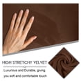 thumbnail image 3 of Funda reclinable ULTICOR para 1 asiento, terciopelo elástico, color chocolate, 3 of 7