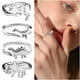 thumbnail image 2 of Lindo Anillo Ajustablebest Anillo de Plata Dinosaurio de Plata Giftdai Anillo Banda lindo Anillos, 2 of 8