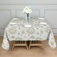 thumbnail image 3 of White Sun Moon Cloud Star Pattern Square Tablecloth,Waterproof Square Table Cover,Wipeable Spillproof Washable Table Cover for Home Kitchen Party Decor 52"x52"(132x132cm), 3 of 6