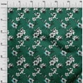 thumbnail image 3 of oneOone Viscose Jersey Green Fabric Floral Sewing Craft Projects Fabric Prints By Yard 60 Inch Wide-2F, 3 of 7