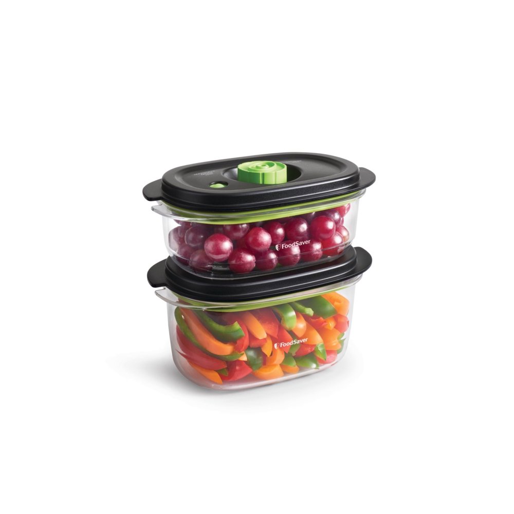 FoodSaver Preserve & Marinate Vacuum Containers, 3-Cup & 5-Cup Set